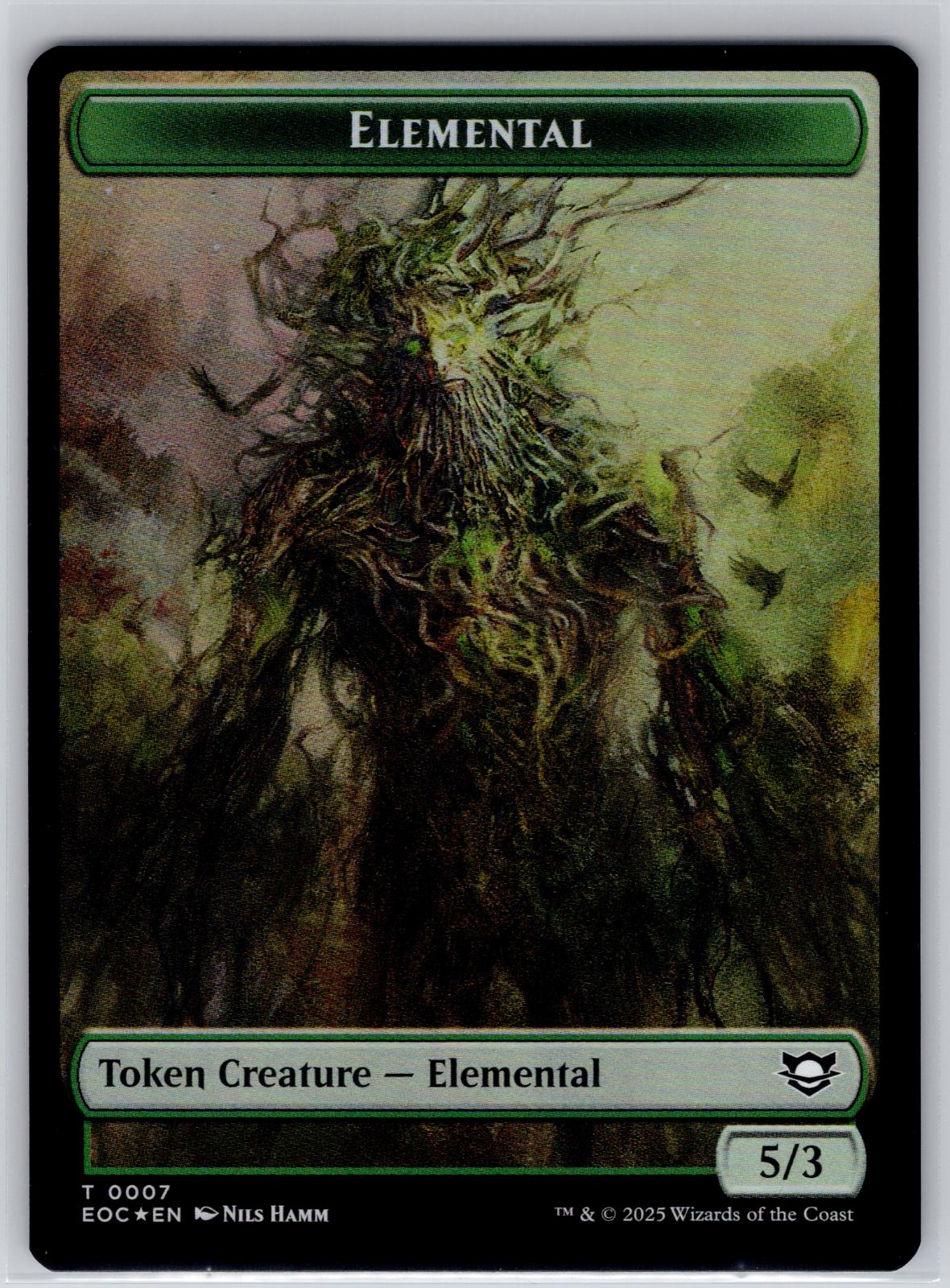Elemental // Golem 2-Sided Token Commander: Edge of Eternities M:TG Foil NM