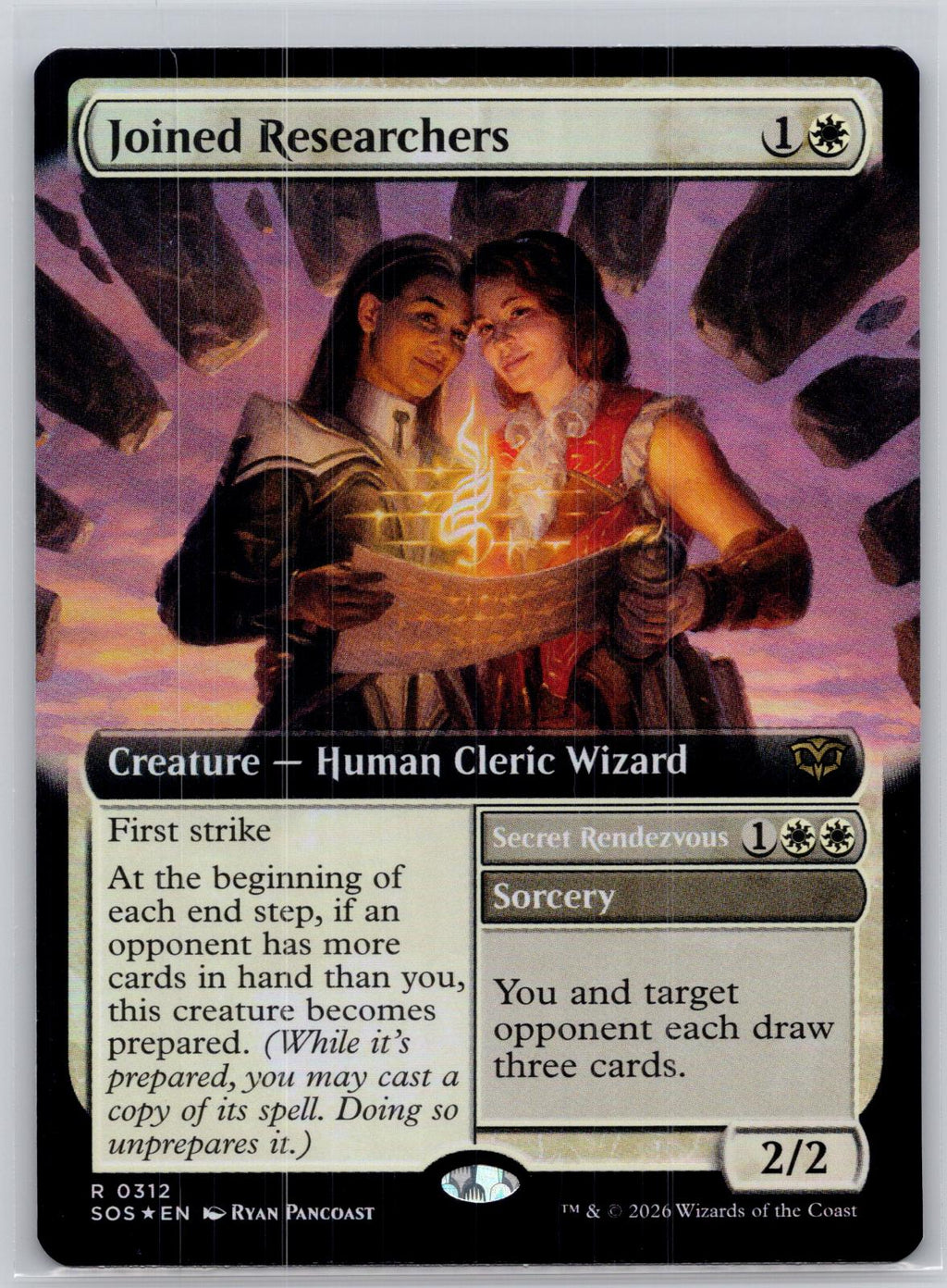 Joined Researchers (Extended Art) Secrets of Strixhaven M:TG Foil NM