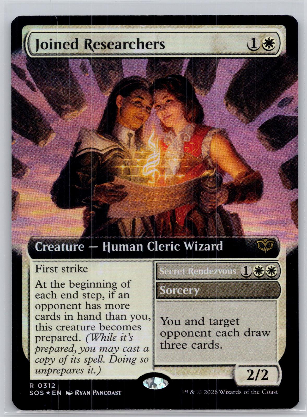 Joined Researchers (Extended Art) Secrets of Strixhaven M:TG Foil NM