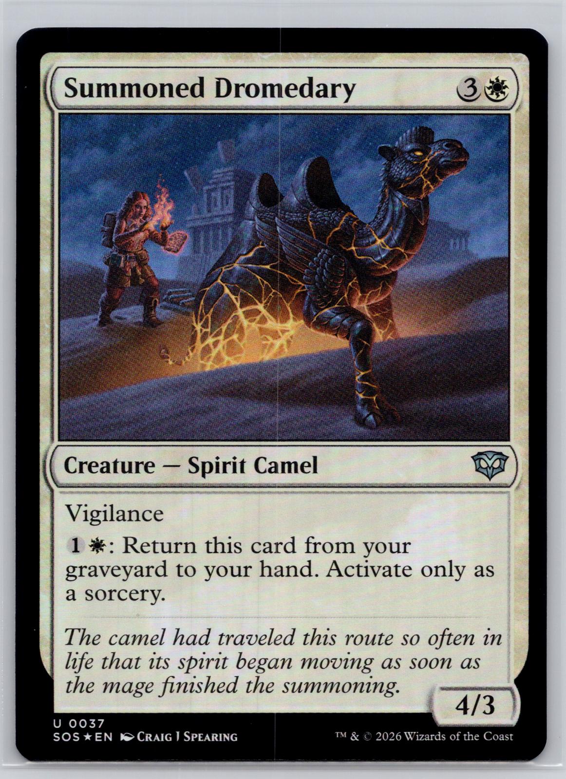 Summoned Dromedary Secrets of Strixhaven Magic: The Gathering Foil Near Mint
