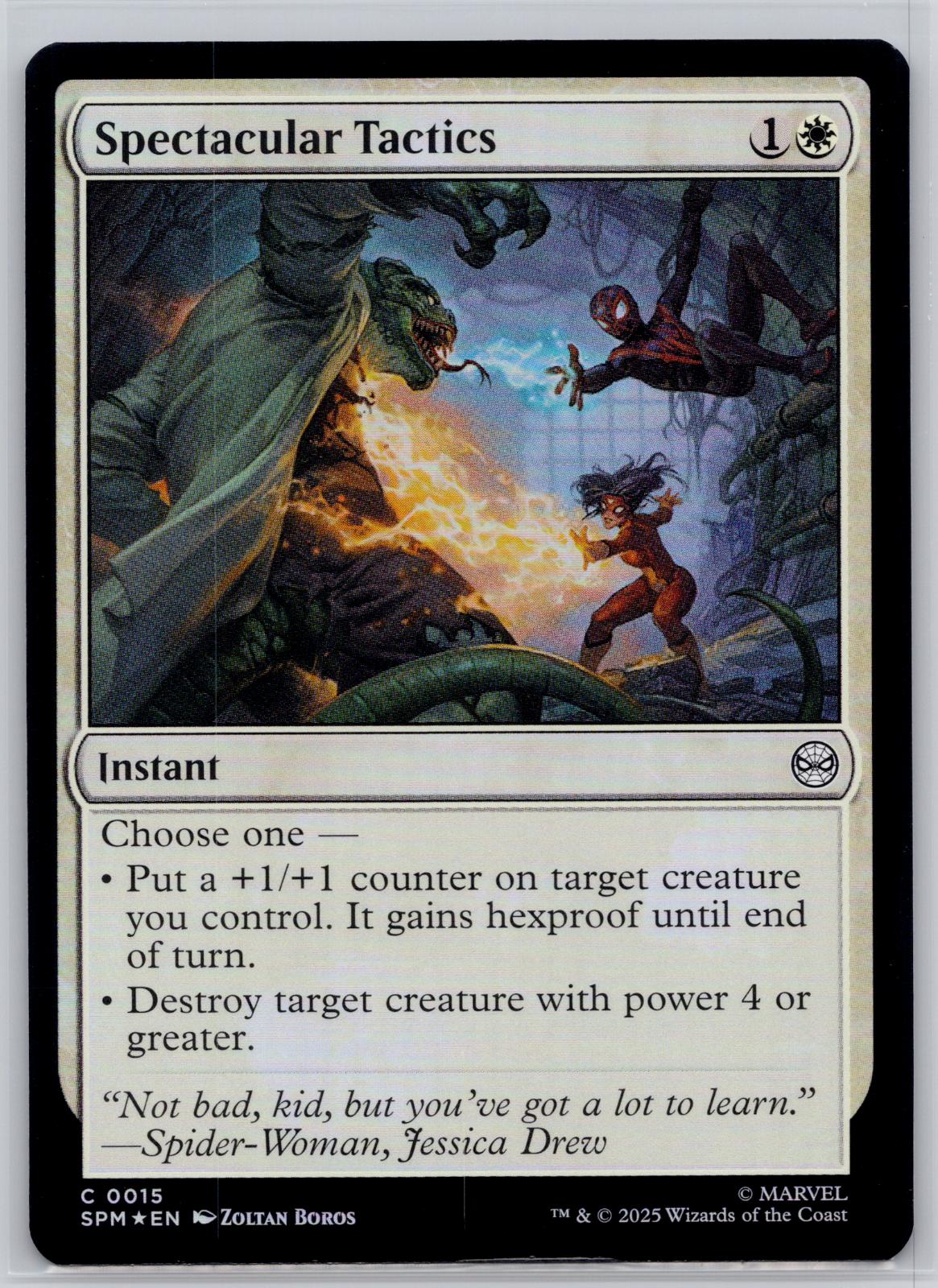 Spectacular Tactics Marvel's Spider-Man Magic: The Gathering Foil Near Mint