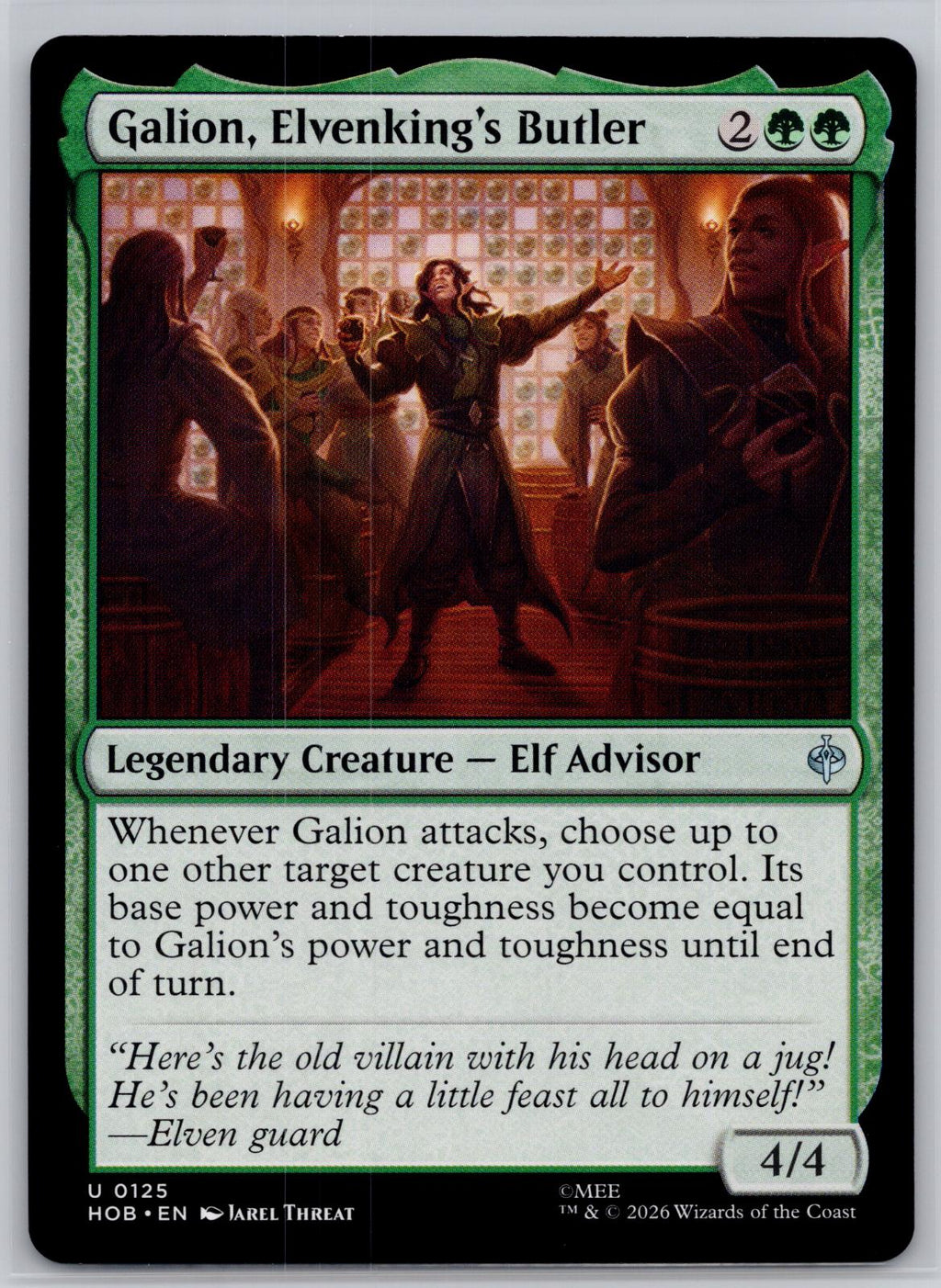 Galion, Elvenking's Butler The Hobbit Magic: The Gathering Near Mint