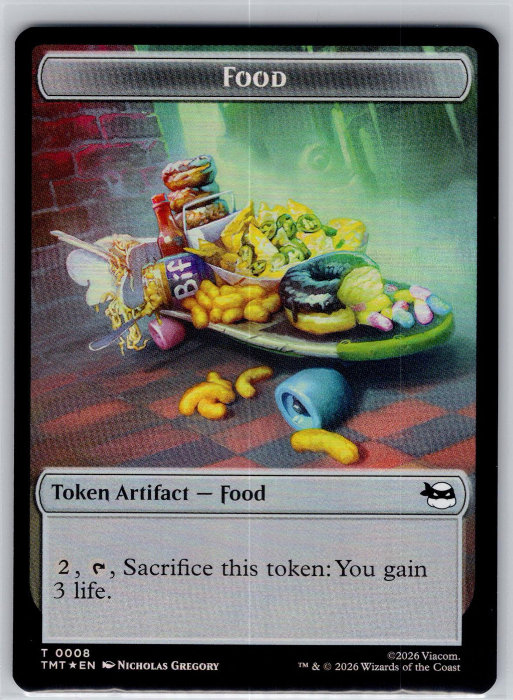 Insect Warrior // Food 2-Sided Token Teenage Mutant Ninja Turtles M:TG Foil NM