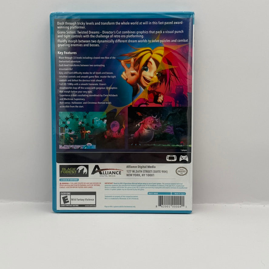 Giana Sisters: Twisted Dreams - Director's Cut - Wii U - New Sealed