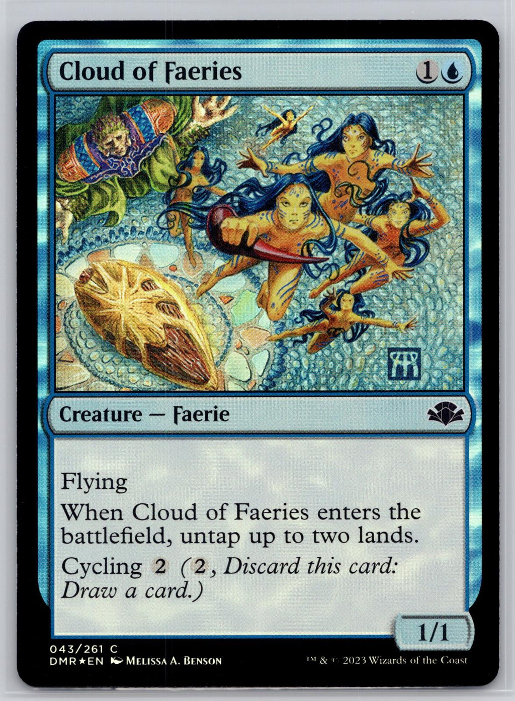 Cloud of Faeries Dominaria Remastered Magic: The Gathering Foil Near Mint
