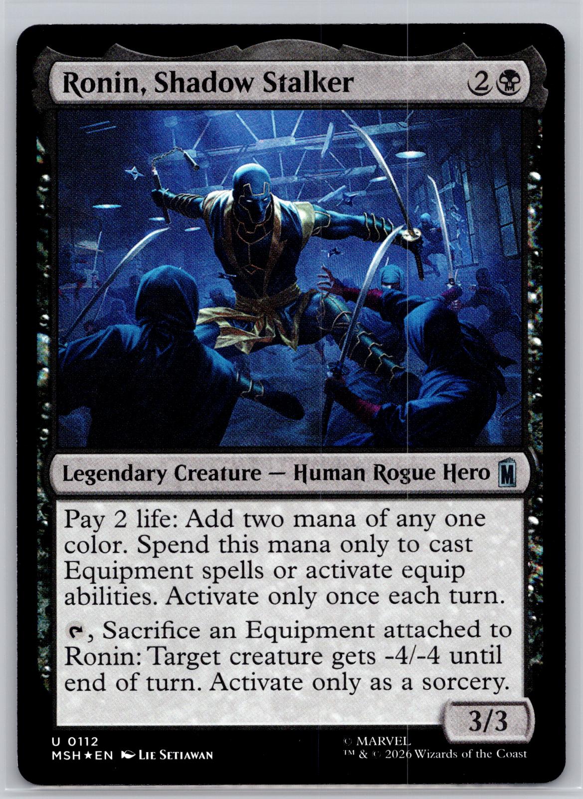 Ronin, Shadow Stalker Marvel Super Heroes Magic: The Gathering Foil Near Mint