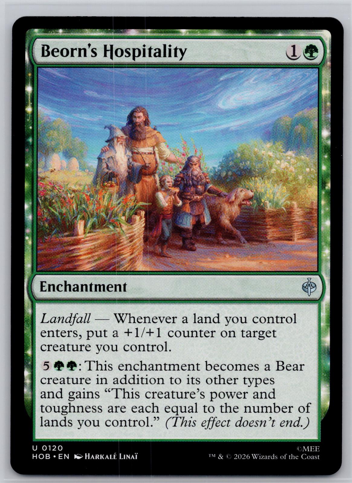 Beorn's Hospitality The Hobbit Magic: The Gathering Near Mint