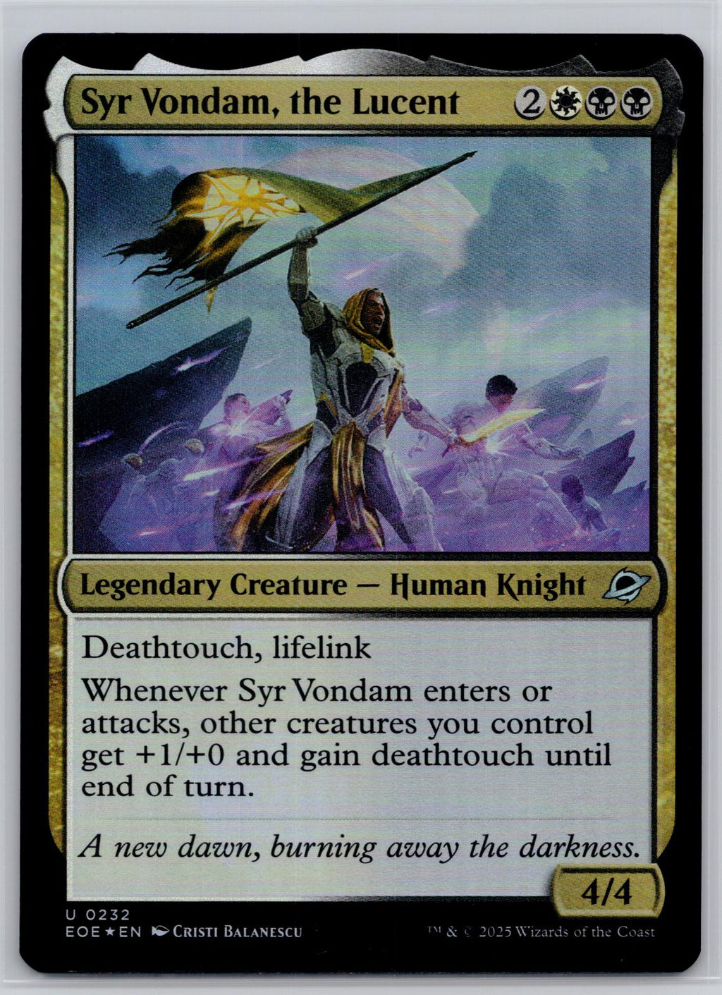 Syr Vondam, the Lucent Edge of Eternities Magic: The Gathering Foil Near Mint