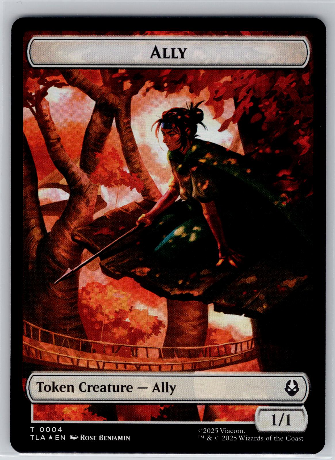 Ally (0004) // Clue (0015) 2-Sided Token Avatar: The Last Airbender M:TG Foil NM