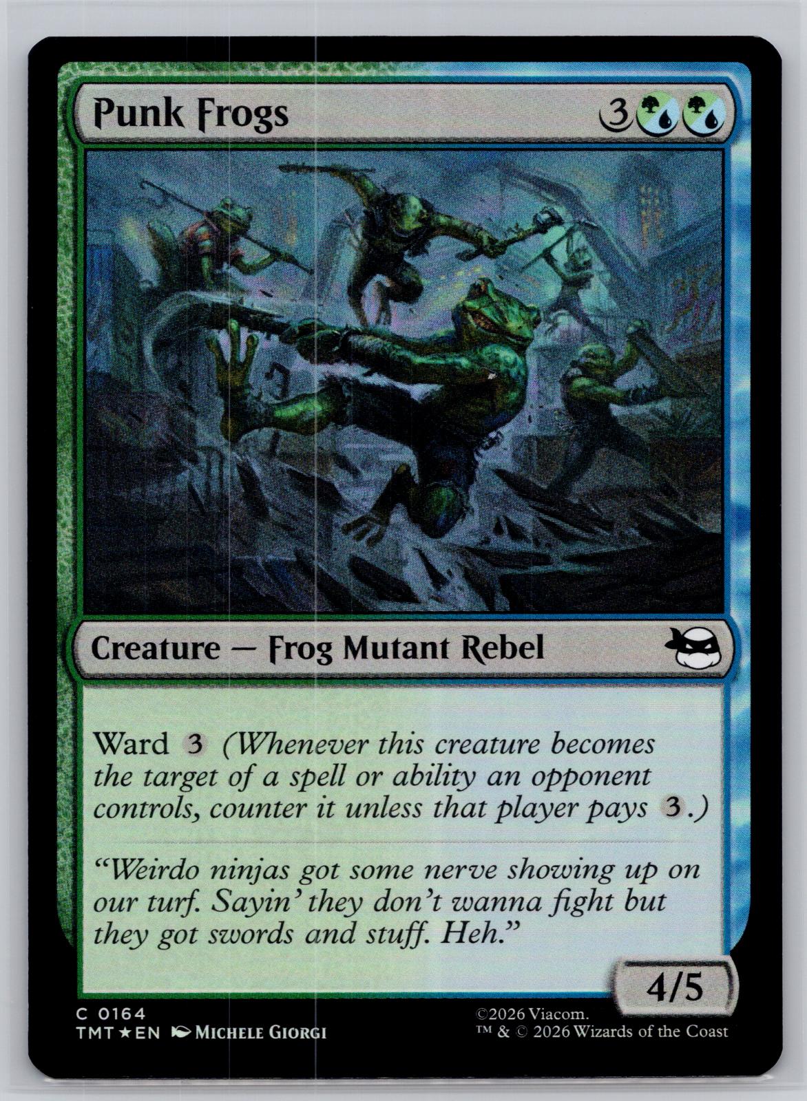 Punk Frogs Teenage Mutant Ninja Turtles Magic: The Gathering Foil Near Mint