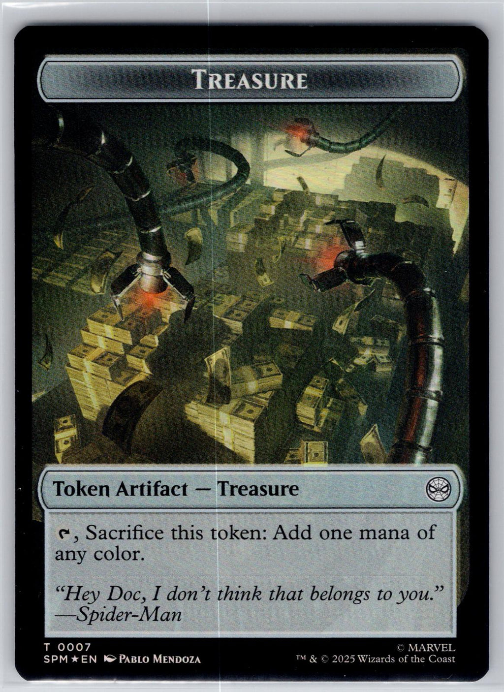 Human Citizen // Treasure Double-Sided Token Marvel's Spider-Man M:TG Foil NM