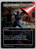 Take Up the Shield (Borderless) Marvel Super Heroes Magic: The Gathering Foil NM