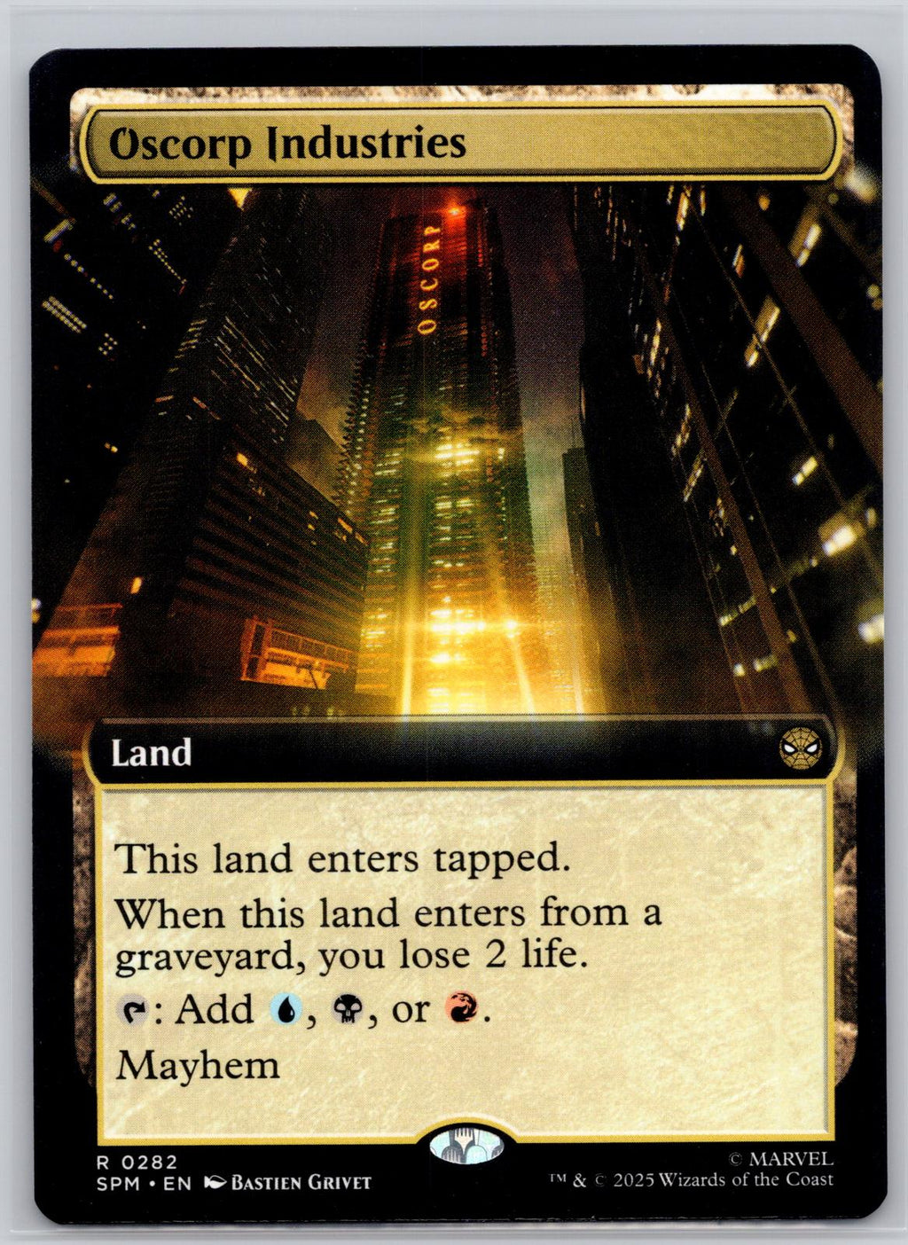 Oscorp Industries (Extended Art) Marvel's Spider-Man Magic: The Gathering NM