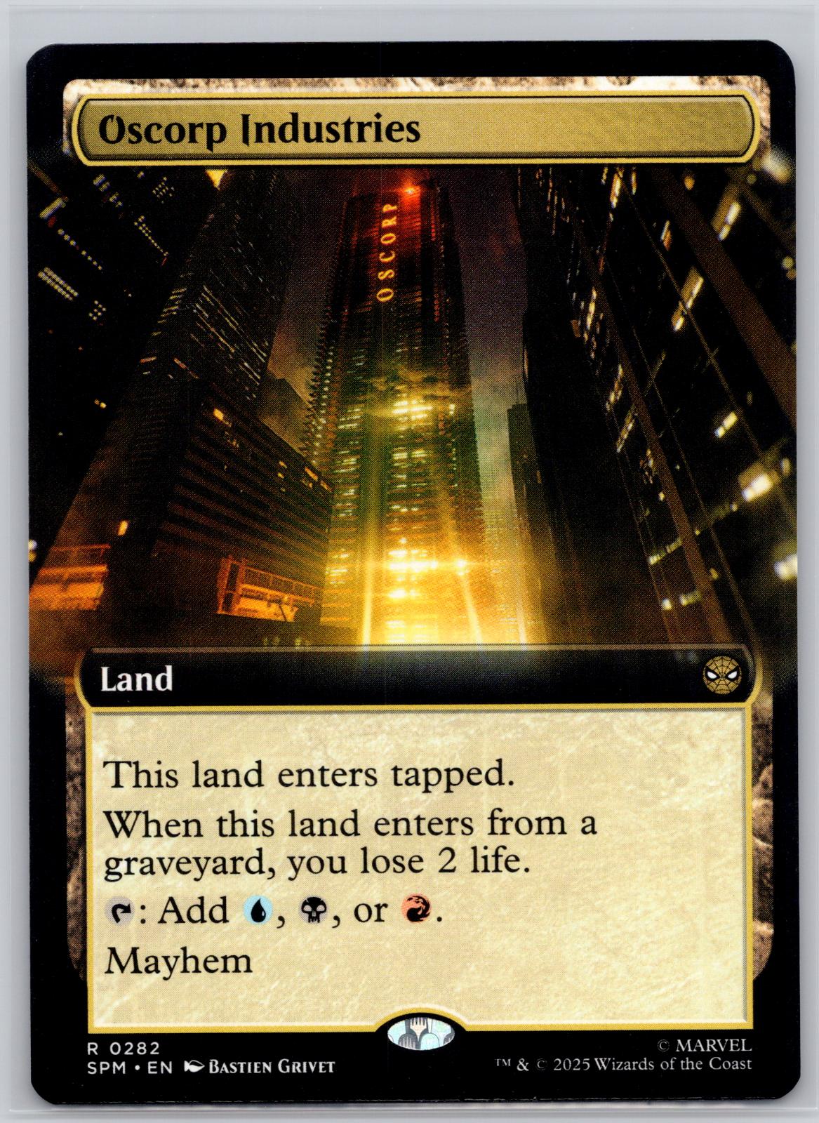 Oscorp Industries (Extended Art) Marvel's Spider-Man Magic: The Gathering NM