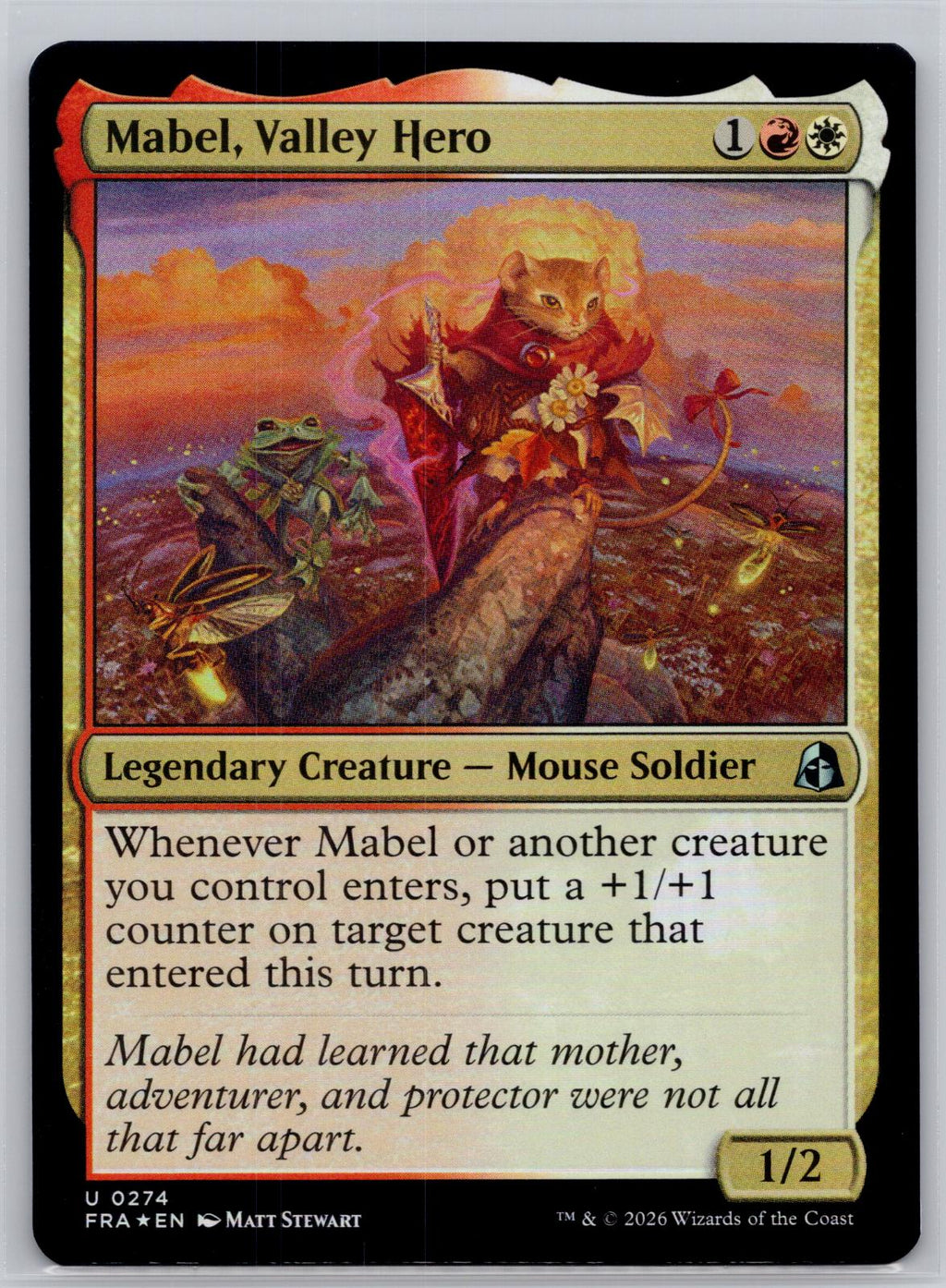 Mabel, Valley Hero Reality Fracture Magic: The Gathering Foil Near Mint