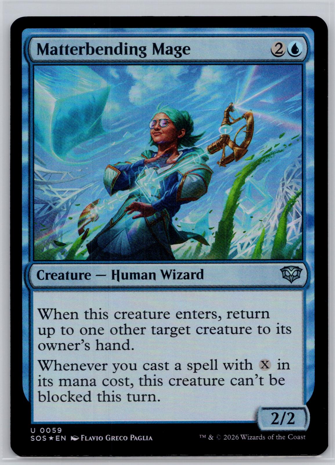 Matterbending Mage Secrets of Strixhaven Magic: The Gathering Foil Near Mint