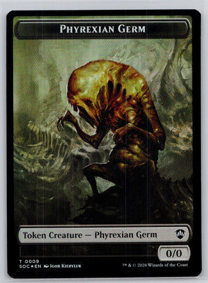 Phyrexian Germ // Thopter Double-Sided Token Holo Commander: SOS M:TG Foil NM
