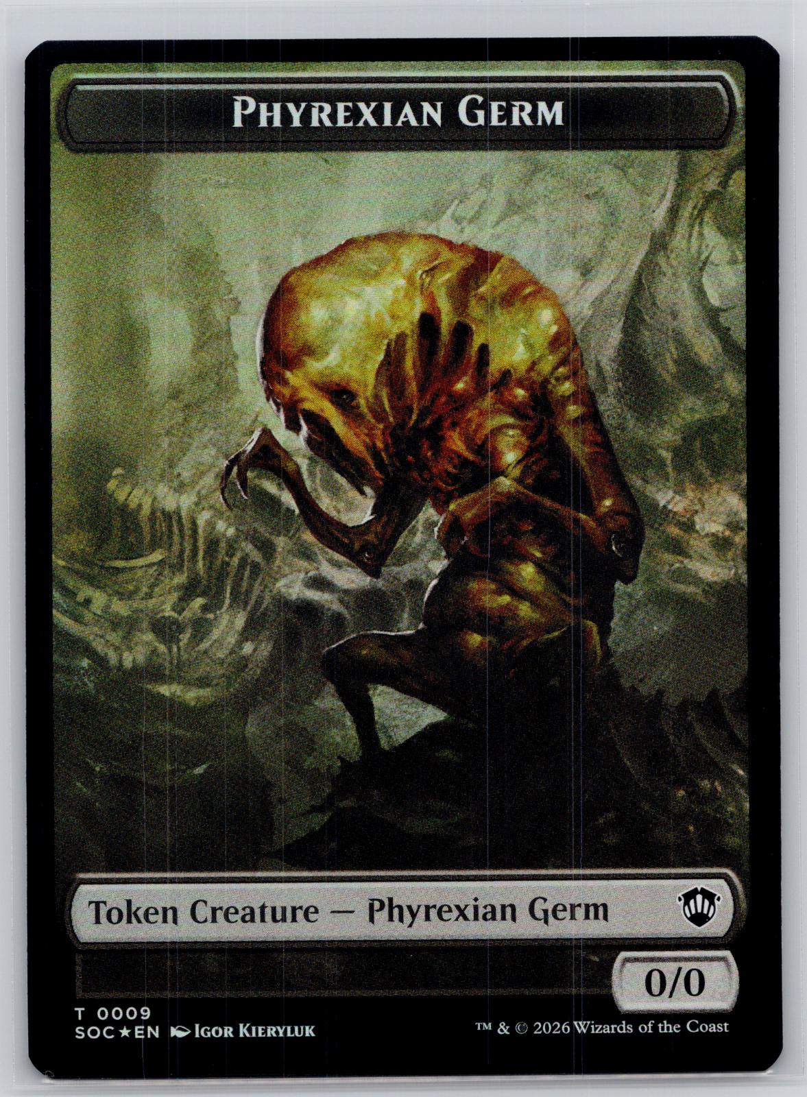 Phyrexian Germ // Thopter Double-Sided Token Holo Commander: SOS M:TG Foil NM