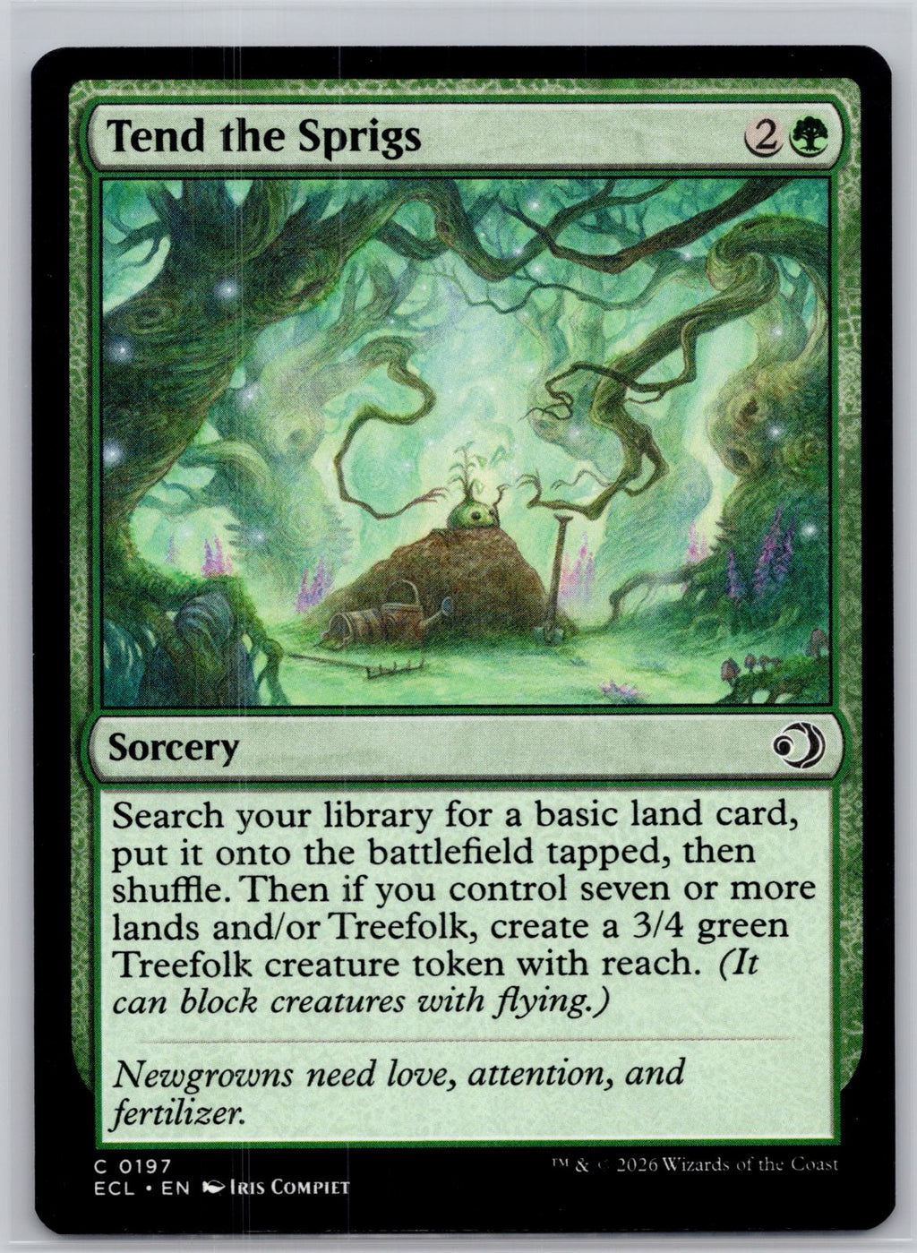 Tend the Sprigs Lorwyn Eclipsed Magic: The Gathering Near Mint