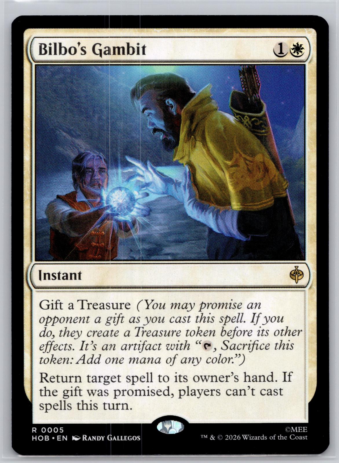 Bilbo's Gambit The Hobbit Magic: The Gathering Near Mint