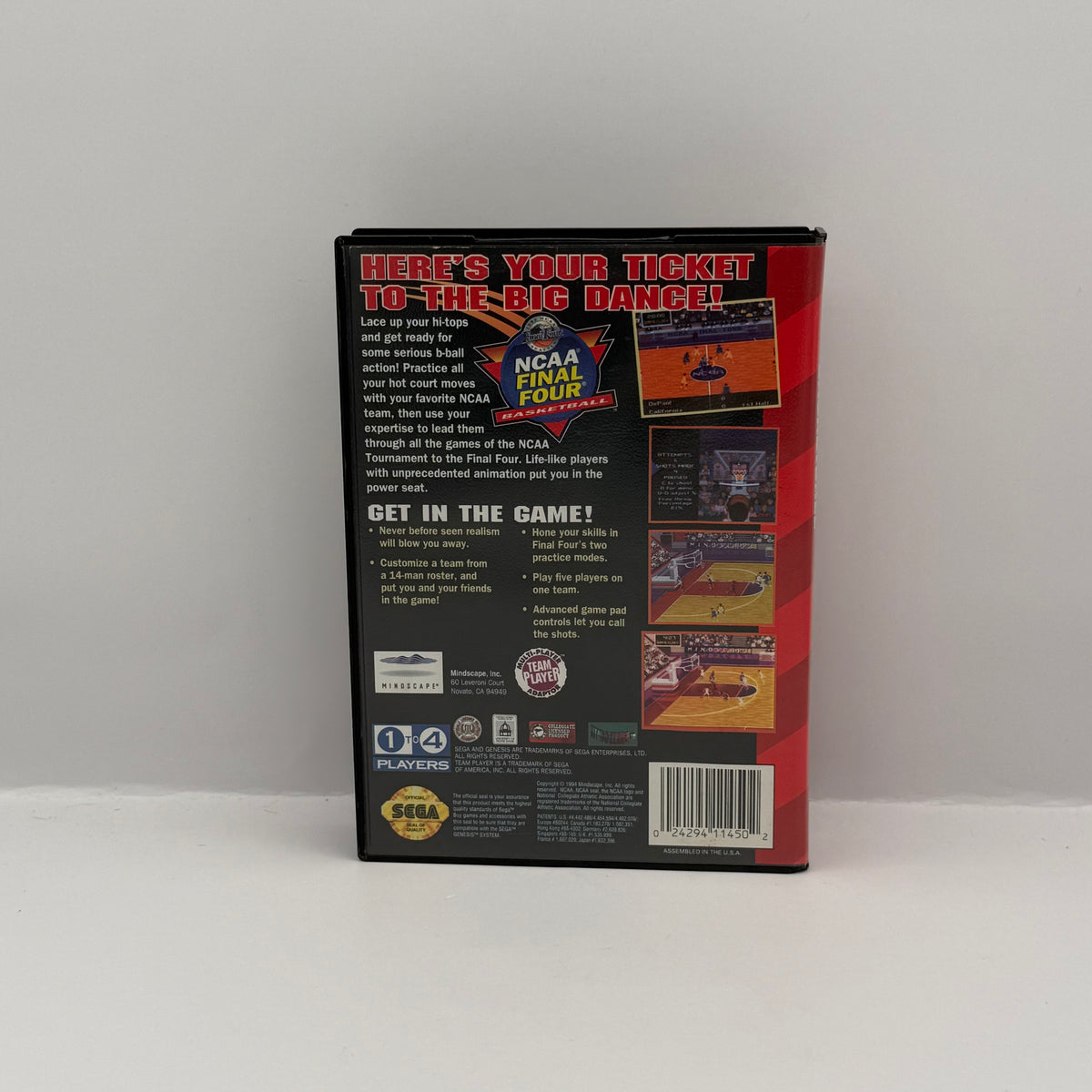 NCAA Final Four Basketball - Sega Genesis - CIB