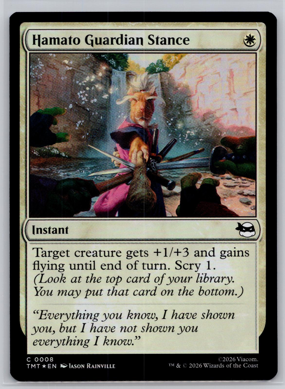 Hamato Guardian Stance Teenage Mutant Ninja Turtles Magic: The Gathering Foil NM