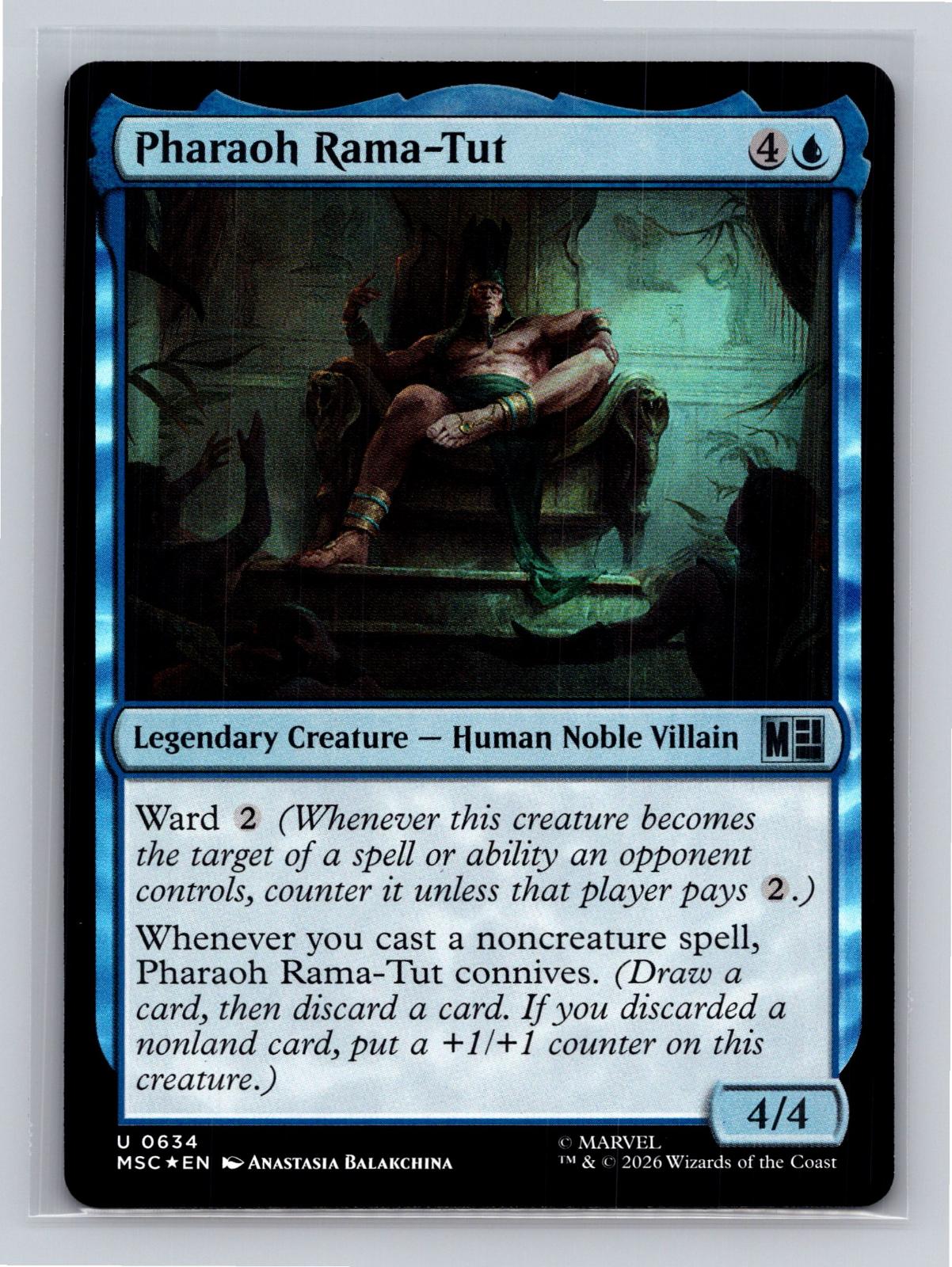 Pharaoh Rama-Tut Commander: Marvel Super Heroes Magic: The Gathering Foil NM