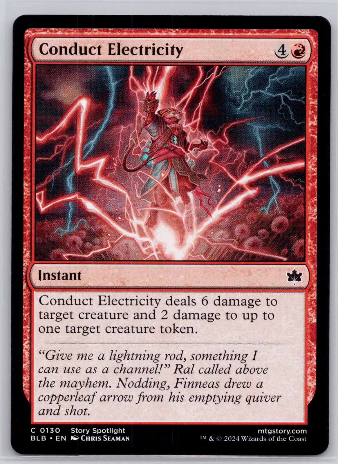 Conduct Electricity Bloomburrow Magic: The Gathering Near Mint