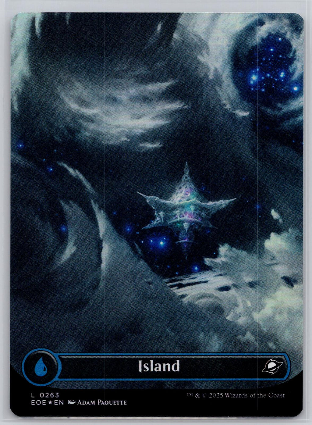 Island (0263) (Borderless) Edge of Eternities Magic: The Gathering Foil NM