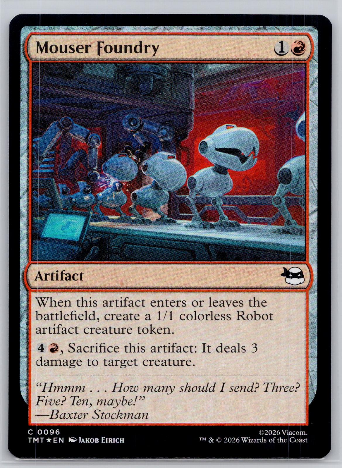 Mouser Foundry Teenage Mutant Ninja Turtles Magic: The Gathering Foil Near Mint