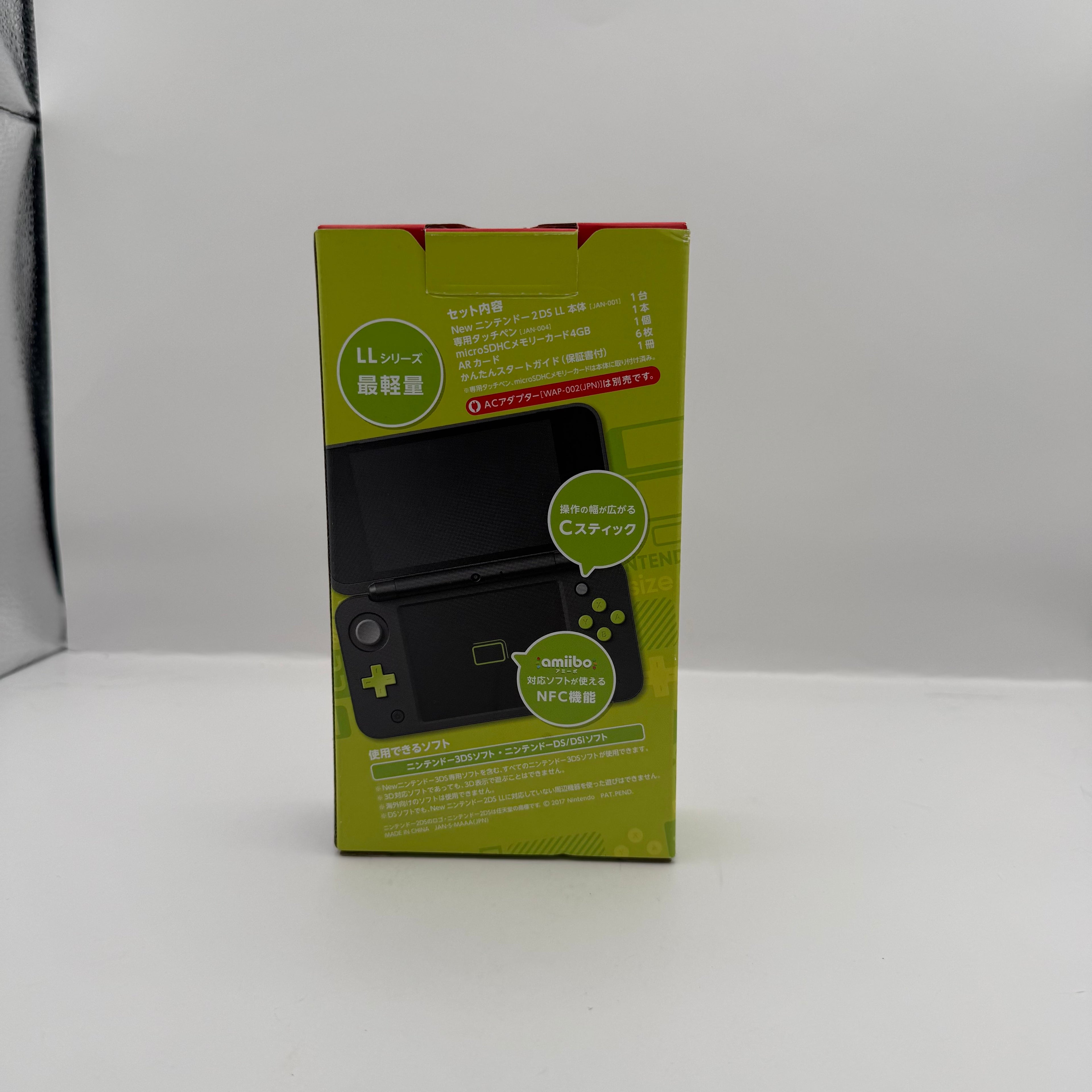 New Nintendo 2DS LL Black & Lime (JP Nintendo 3DS)
