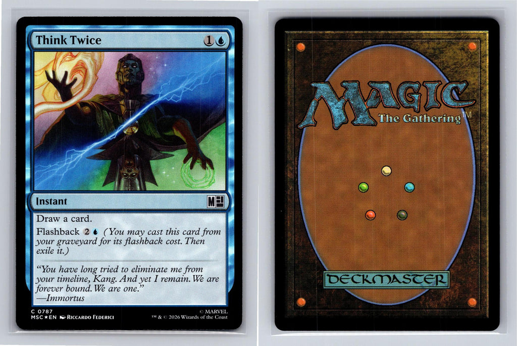 Think Twice Commander: Marvel Super Heroes Magic: The Gathering Foil Near Mint