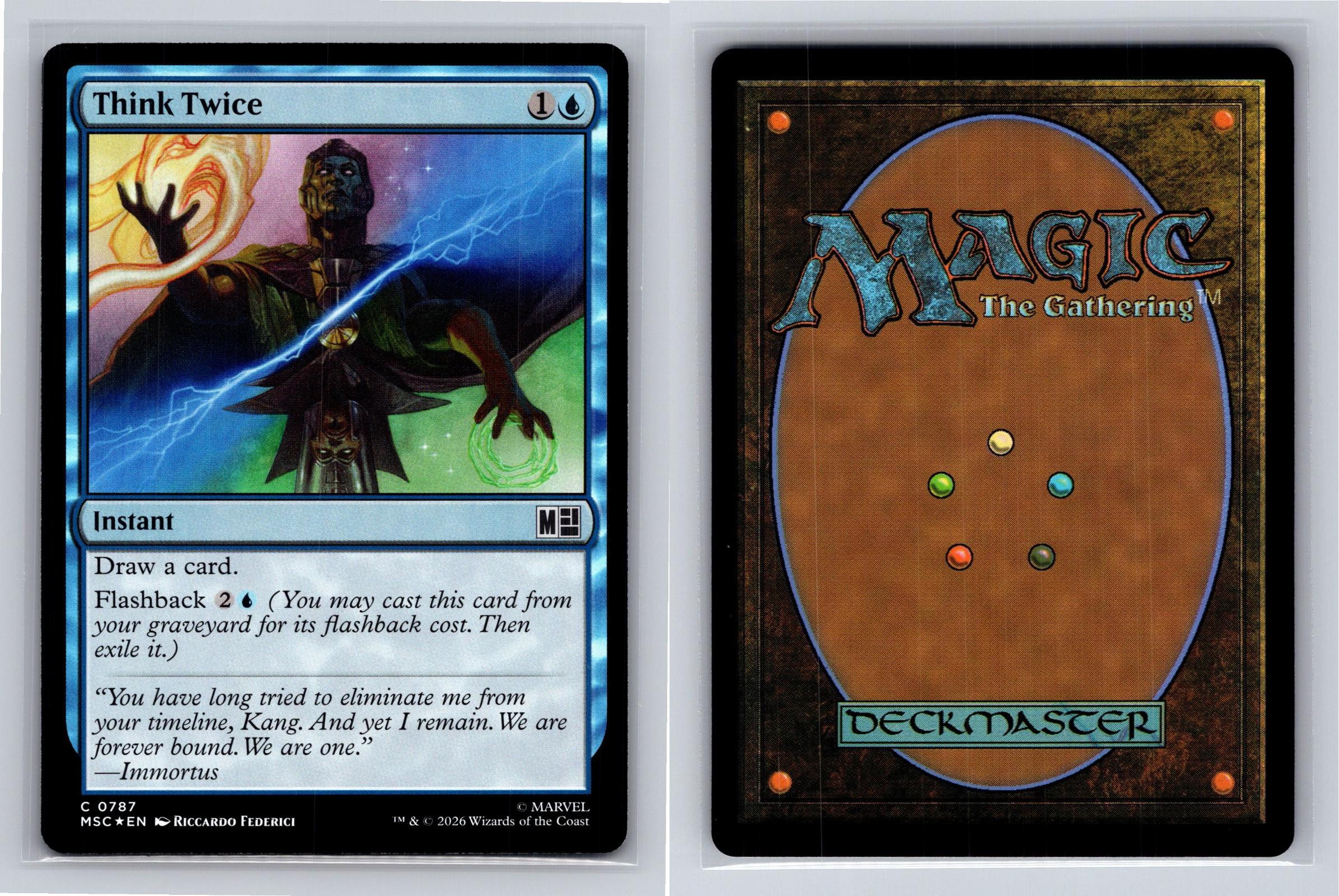 Think Twice Commander: Marvel Super Heroes Magic: The Gathering Foil Near Mint