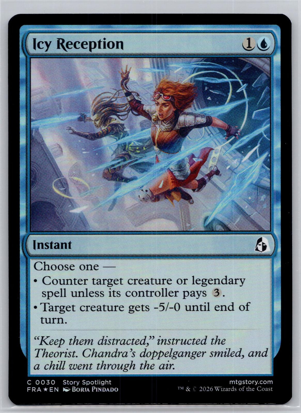 Icy Reception Reality Fracture Magic: The Gathering Foil Near Mint