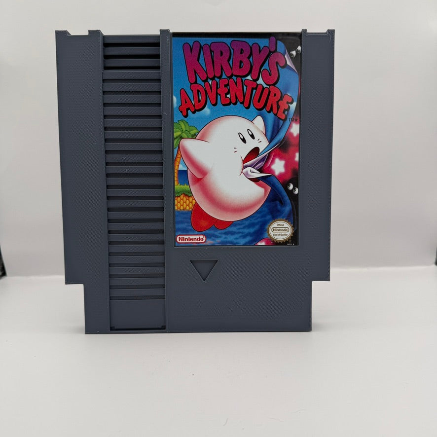 Kirby's Adventure Giant NES Cartridge — 3D Printed Display Piece