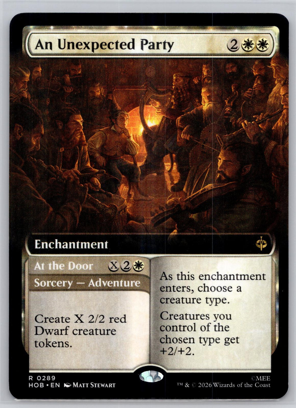An Unexpected Party (Extended Art) The Hobbit Magic: The Gathering Near Mint