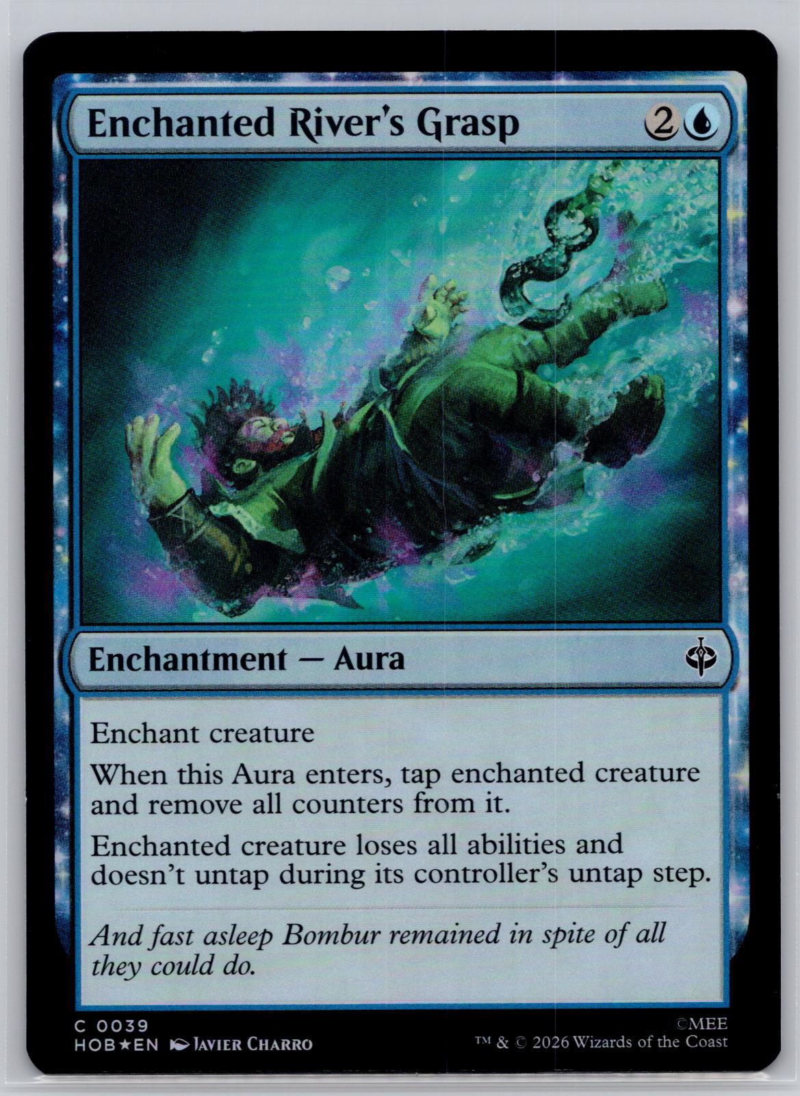Enchanted River's Grasp The Hobbit Magic: The Gathering Foil Near Mint