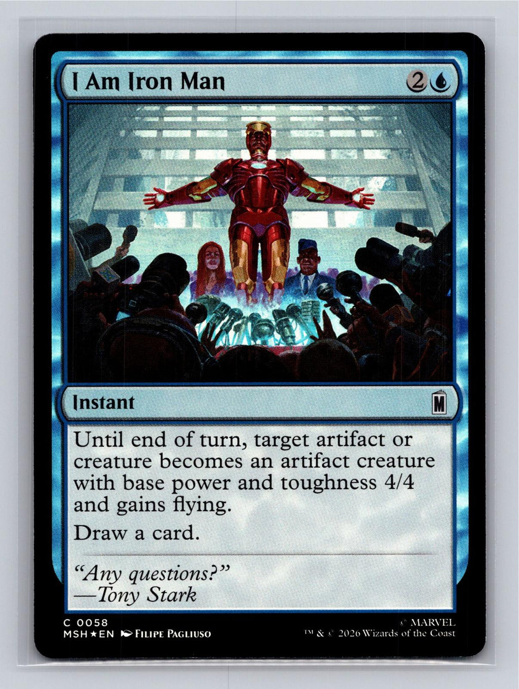 I Am Iron Man Marvel Super Heroes Magic: The Gathering Foil Near Mint