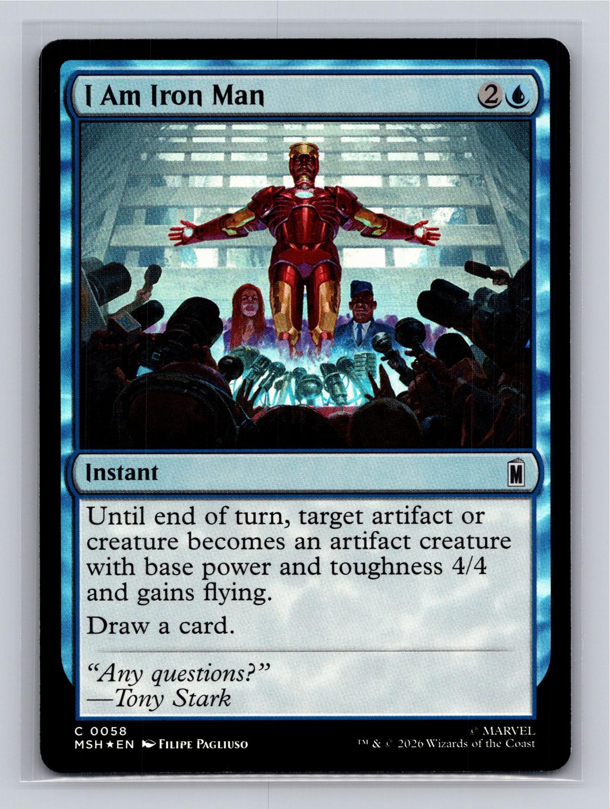I Am Iron Man Marvel Super Heroes Magic: The Gathering Foil Near Mint