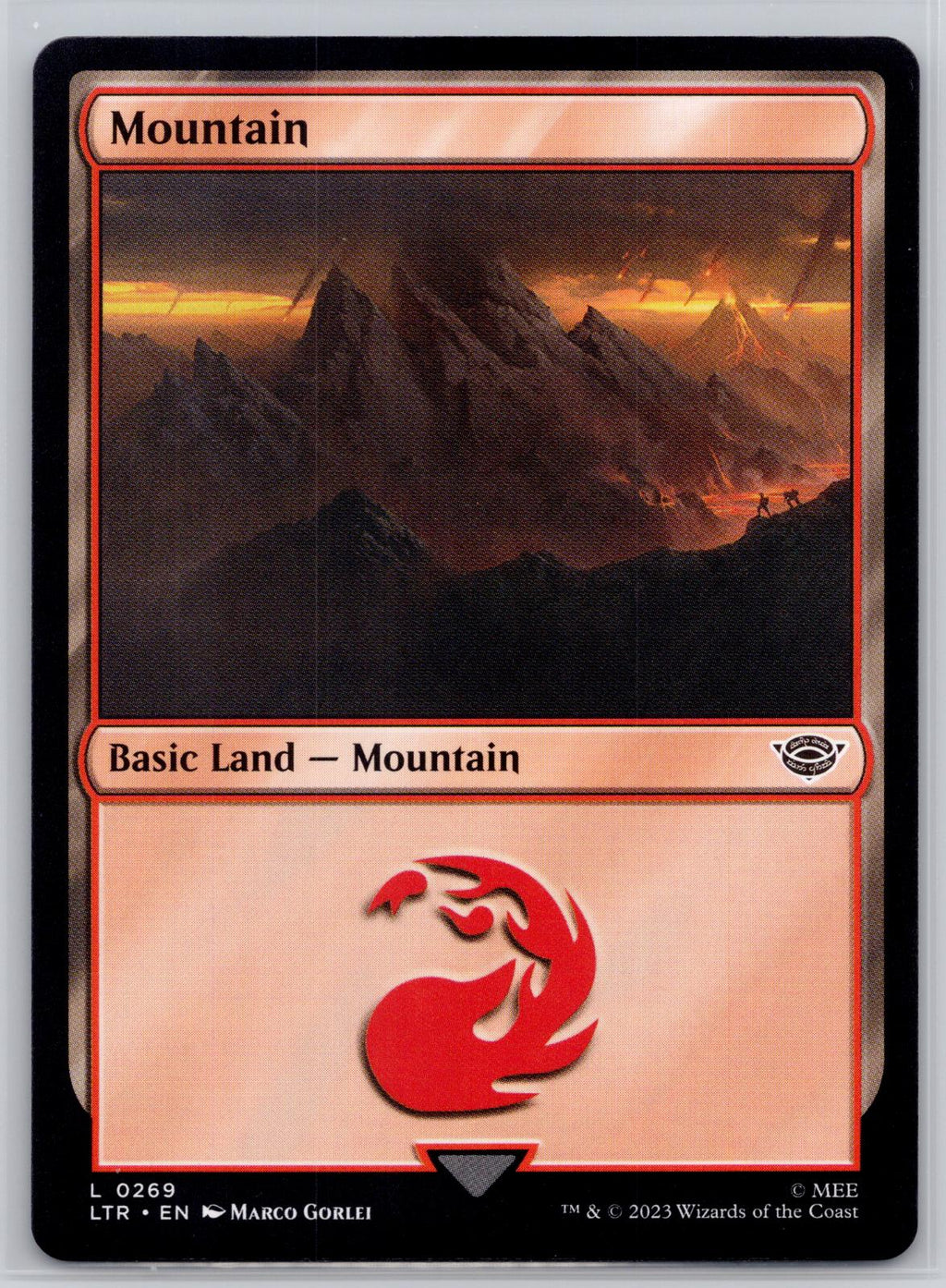 Mountain The Lord of the Rings: Tales of Middle-earth Magic: The Gathering NM