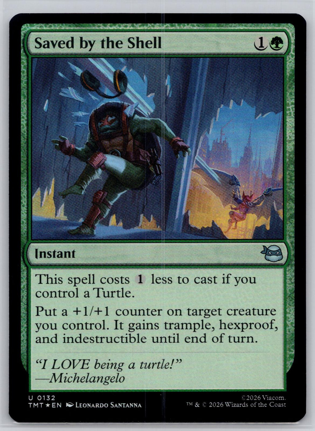 Saved by the Shell Teenage Mutant Ninja Turtles Magic: The Gathering Foil NM