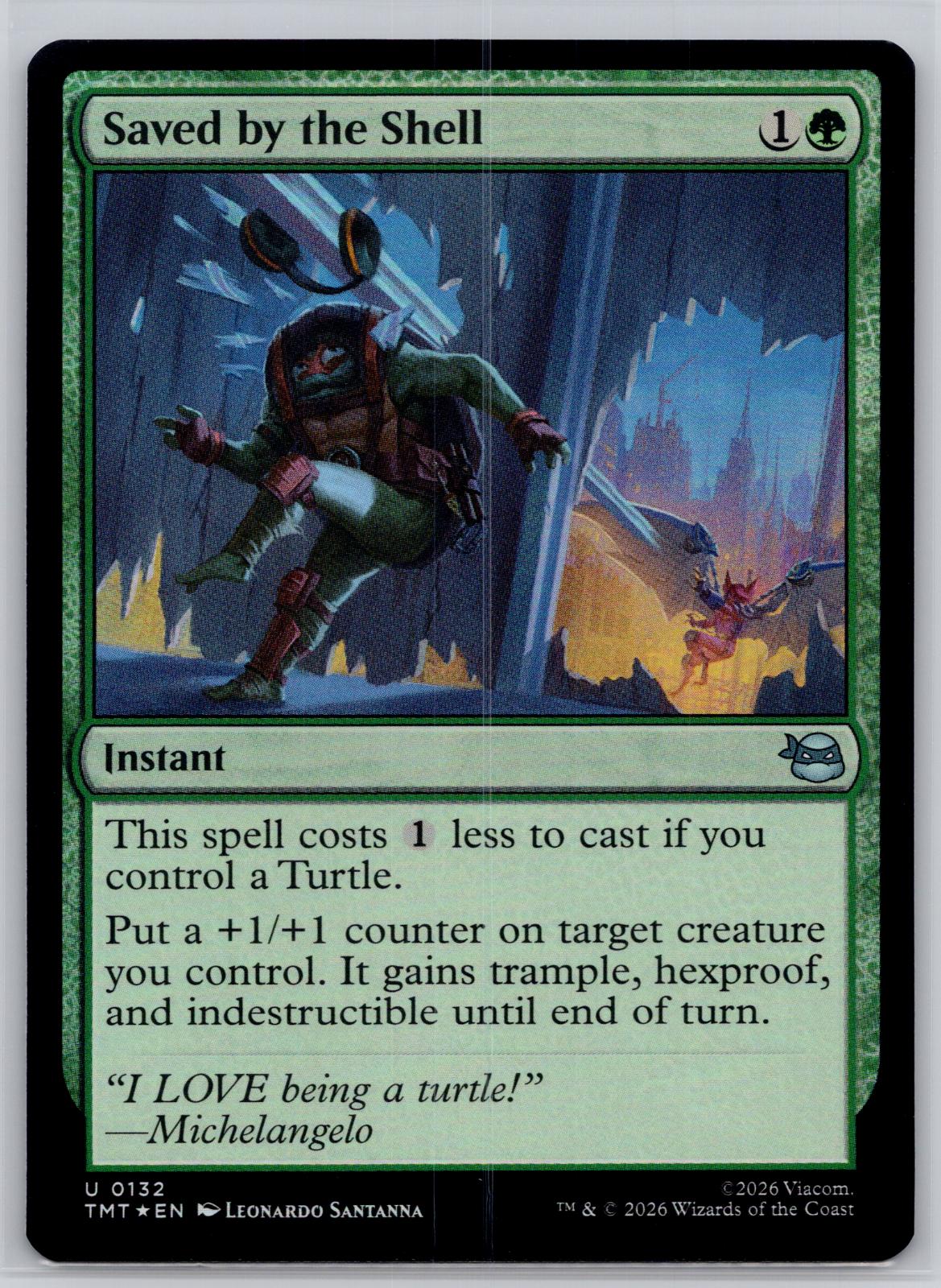 Saved by the Shell Teenage Mutant Ninja Turtles Magic: The Gathering Foil NM