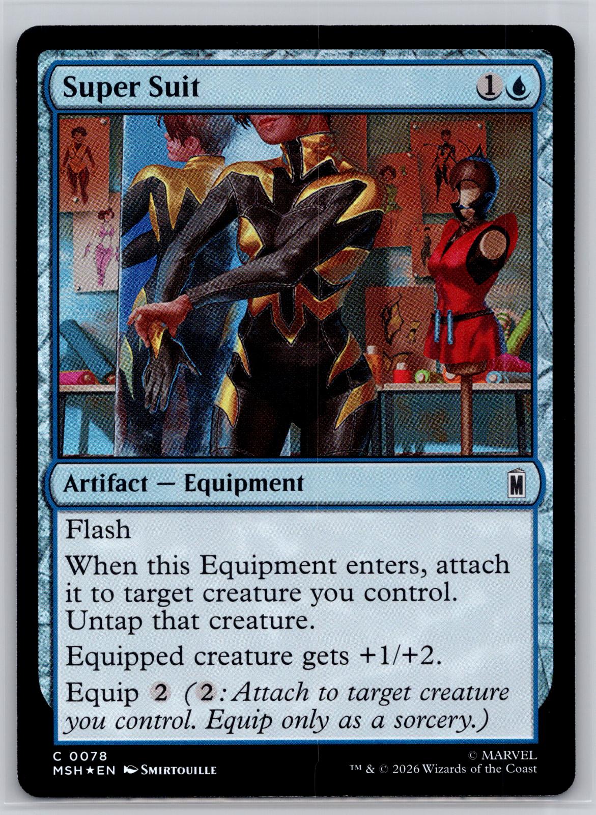 Super Suit Marvel Super Heroes Magic: The Gathering Foil Near Mint