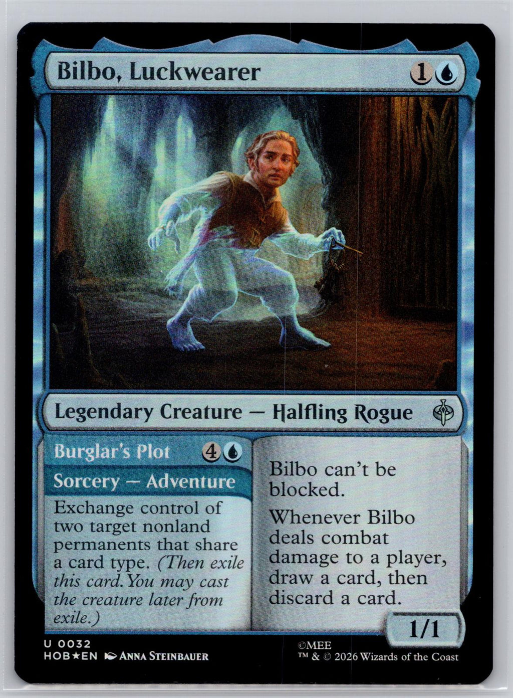 Bilbo, Luckwearer The Hobbit Magic: The Gathering Foil Near Mint