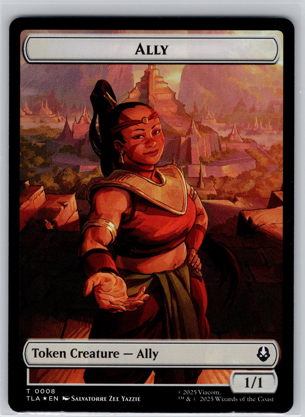 Ally (0008) // Clue (0016) 2-Sided Token Avatar: The Last Airbender M:TG Foil NM