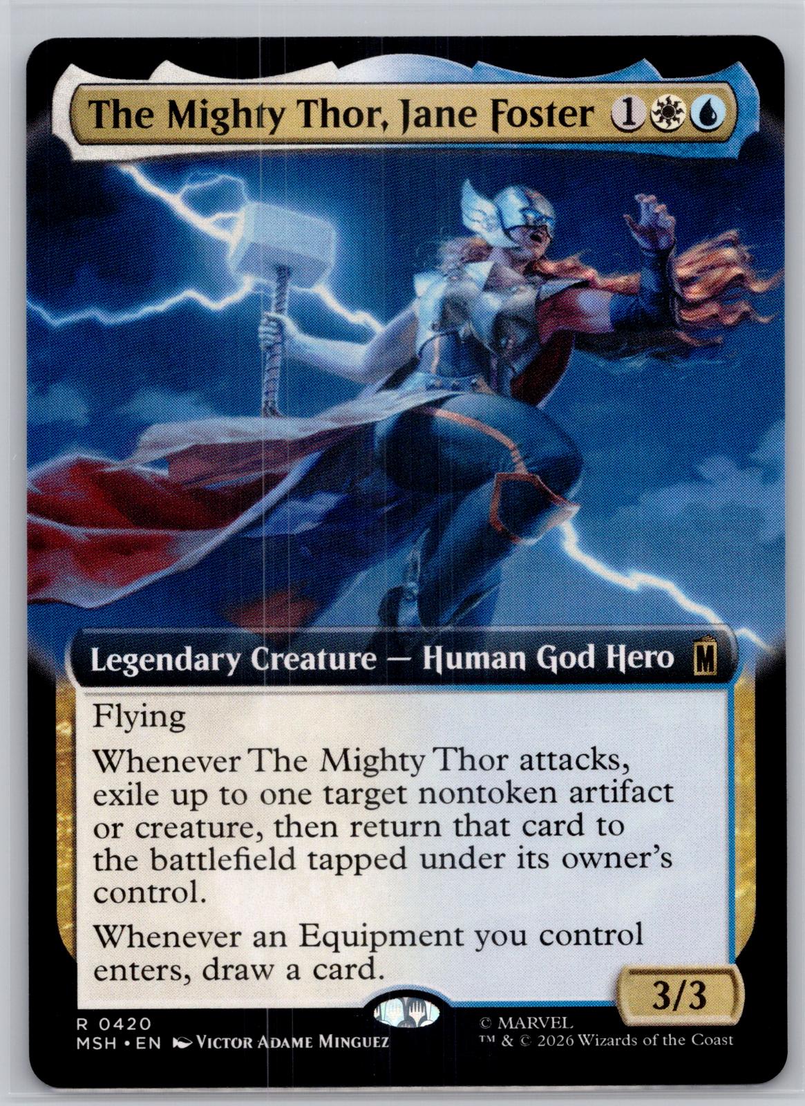 The Mighty Thor, Jane Foster (Extended Art) Marvel Super Heroes M:TG NM