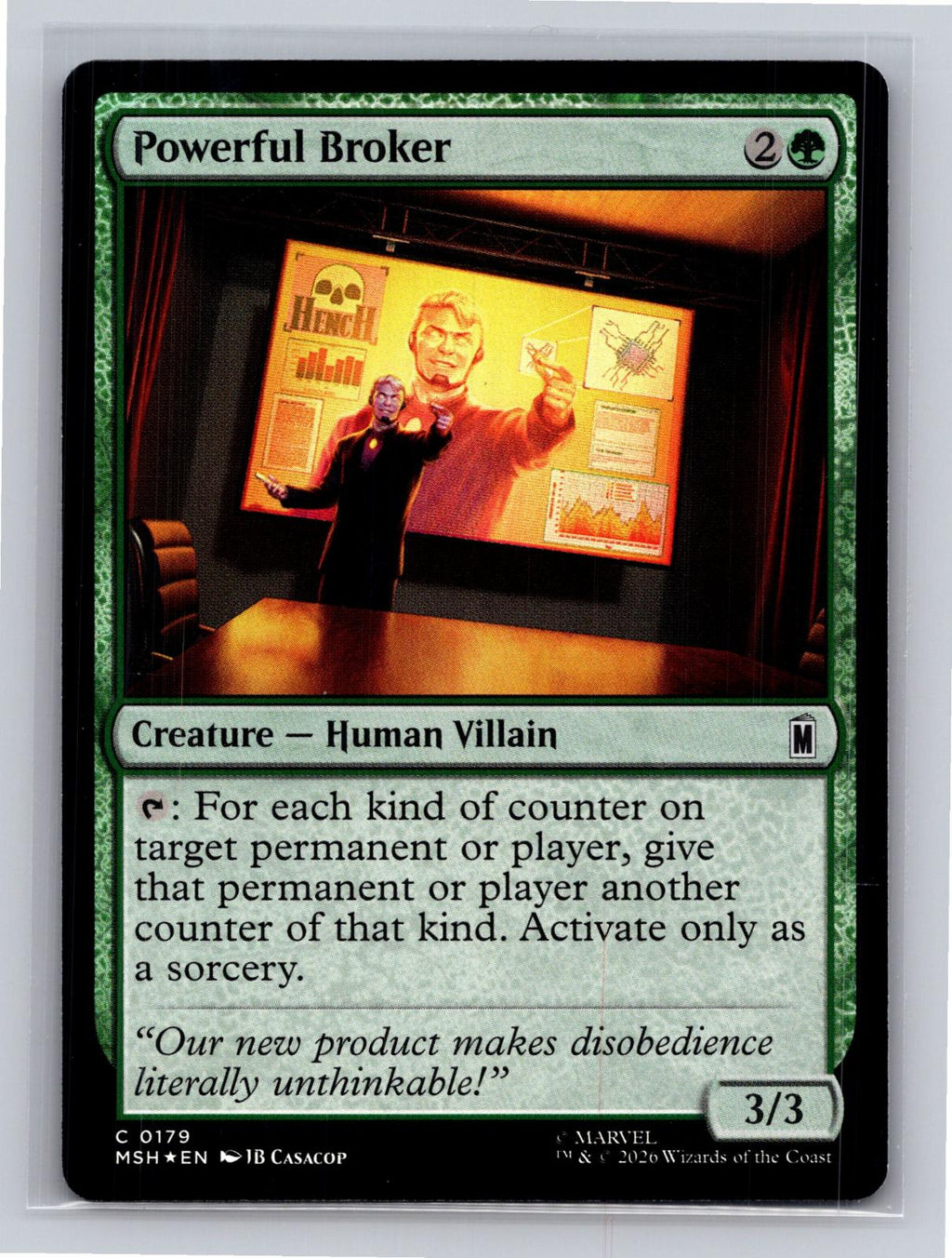 Powerful Broker Marvel Super Heroes Magic: The Gathering Foil Near Mint
