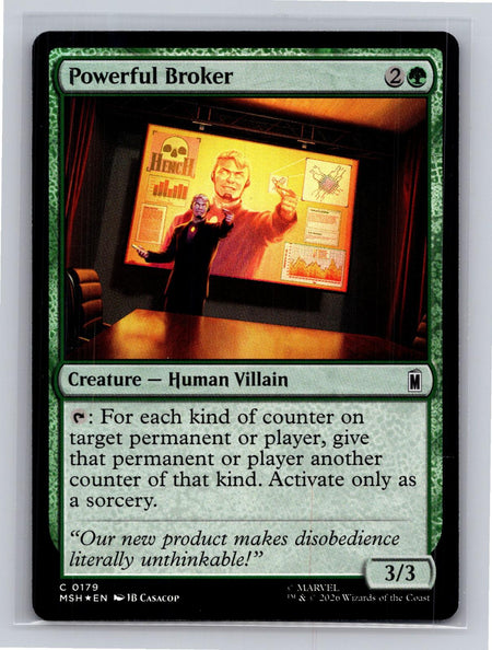 Powerful Broker Marvel Super Heroes Magic: The Gathering Foil Near Mint