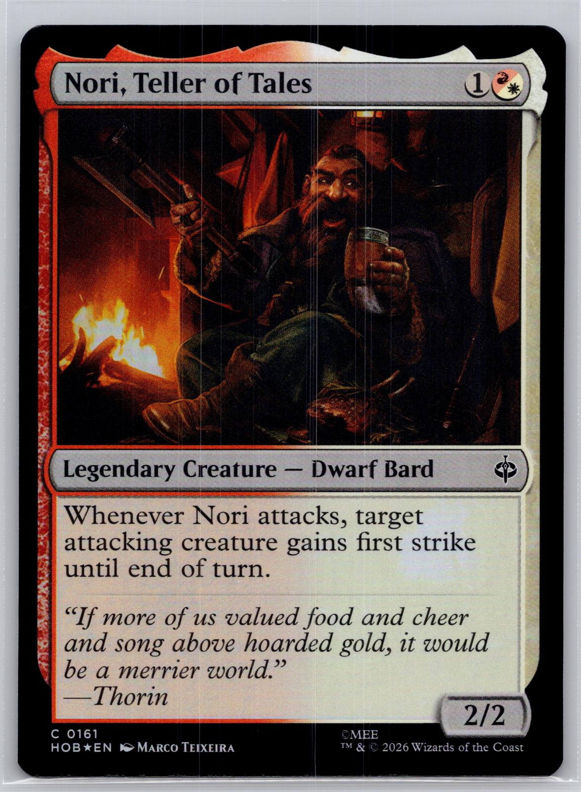 Nori, Teller of Tales The Hobbit Magic: The Gathering Foil Near Mint