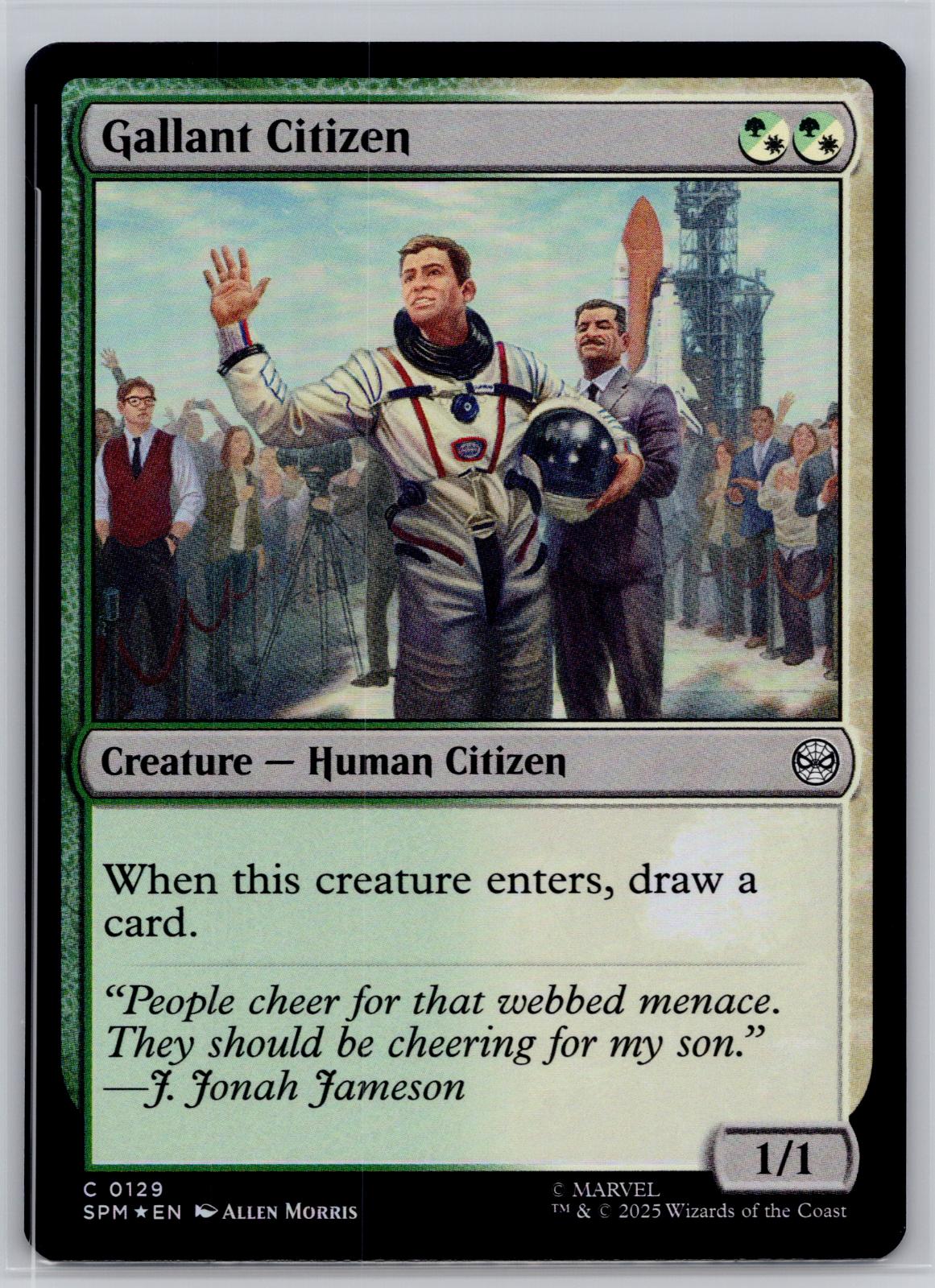 Gallant Citizen Marvel's Spider-Man Magic: The Gathering Foil Near Mint